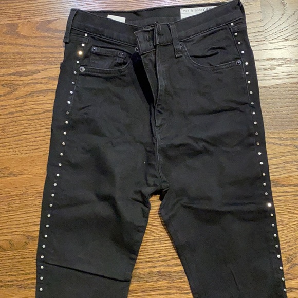 Rag & Bone size 28 skinny studded jean - Picture 2 of 4